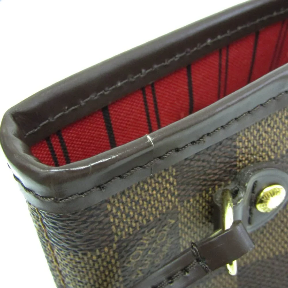 LOUIS VUITTON Authentic Brown Damier Neverfull PM Tote Bag - Picture 6 of 9